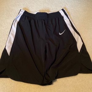 Nike medium black/white dri fit shorts